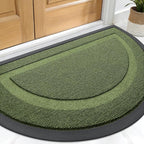 OLANLY Half Circle Front Door Mat Outside 59x34 All-Season Rubber Doormat | by OLANLY