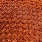 Set of 4 Burnt Orange Decorative Throw Pillow Covers 16x16 Inch Corduroy Pillow - Image 5