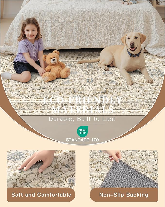 Madane 4x12 Wide Hallway Runner Rug Washable - Image 5