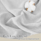RYB HOME Linen Sheer Curtains - Image 2