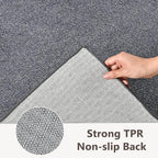 2x6 Grey Blue/White Runner Rug Washable Non-Slip - Image 5