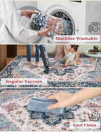 SERISSA 2'6"x12' Washable Non Slip Boho Runner Rug - Image 3