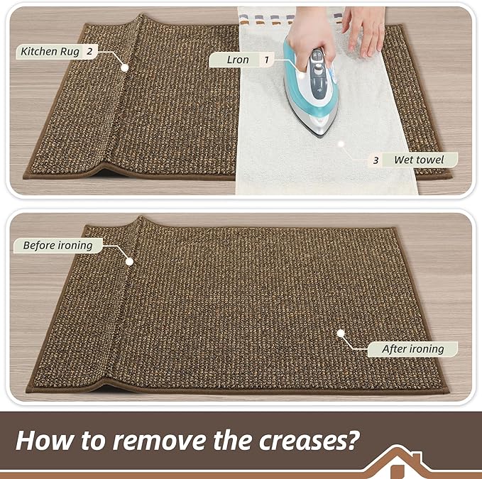 BEQHAUSE Kitchen Rugs and Mats 2PCS Non-Slip, Machine Washable Rugs - Image 9