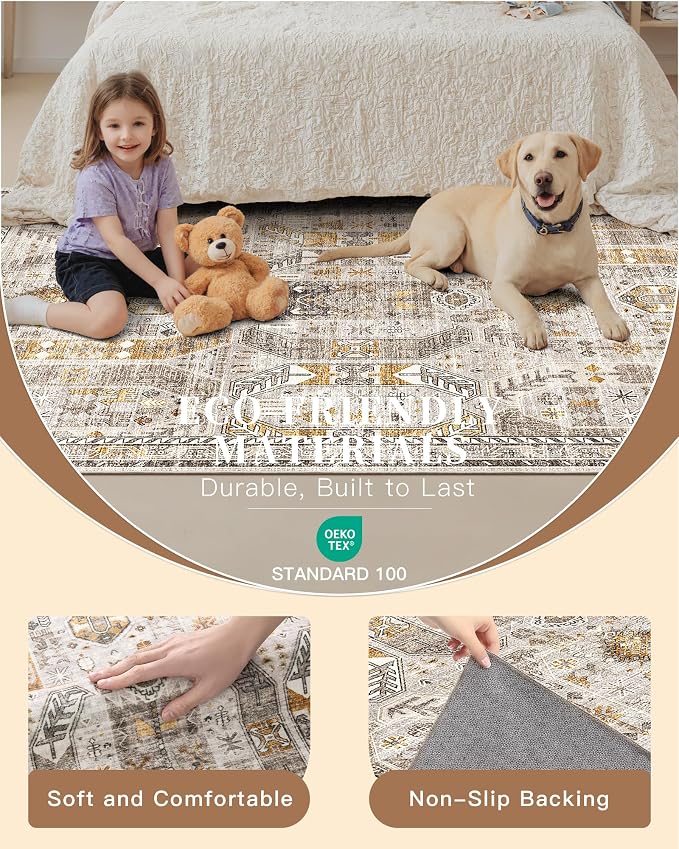 Madane Washable Runner Rugs 2x12 Long - Image 6