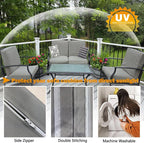 Sqodok Outdoor Cushion Covers 24x22 inch, Wicker Chair - Image 5
