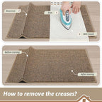 BEQHAUSE Dirt Trapper Door Mat 20" x 48", Non-Slip Washable Doormats, Low - Image 9