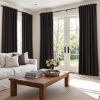 100% Blackout Curtains 90 Inch Length 2 Panels Set - Image 8