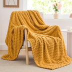 BEDELITE Mustard Yellow Twin Blanket - Image 4