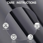 Grey Thermal Blackout Curtains/52 x 54 Inch/Set of 2 Panels Room Darkening - Image 4