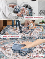 SERISSA 3x10 Washable Non Slip Boho Runner Rug - Image 3
