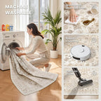 12x15 Area Rugs for Living Room, Large Washable Rug, Dining Room, Low Pile - Image 5