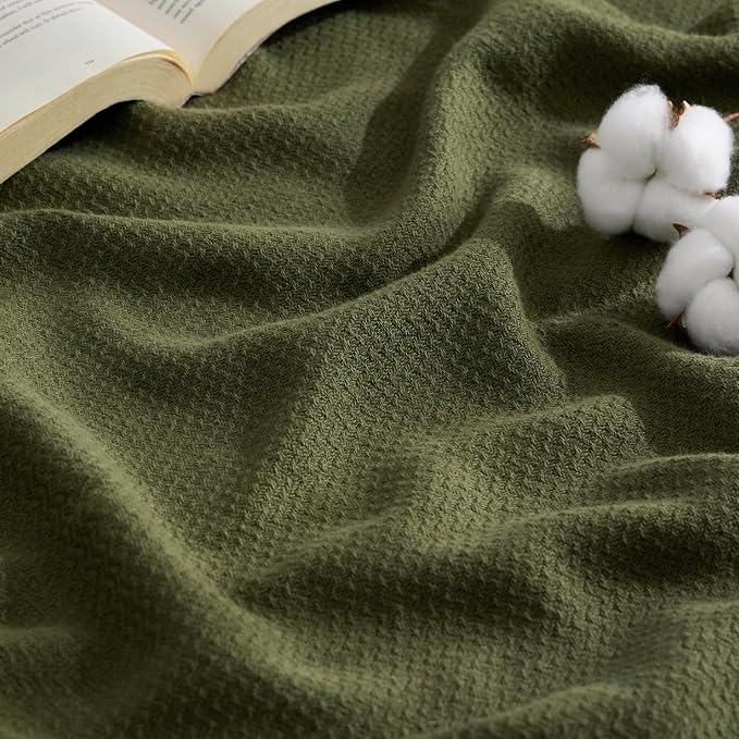 Bedsure GentleSoft 100% Cotton Large Throw Blanket by Unknown