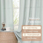 54 Inch Short Window Linen Curtains - Image 4