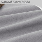Grey 100% Blackout Curtains 90 Inch Length 2 Panels Set - Image 3
