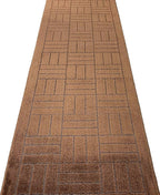 Custom Length Hallway Runner Rug, Slip Resistant, Bricks Brown, 26 Inch X 16 - Image 3