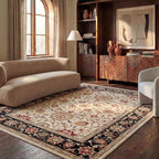 SAFAVIEH Lyndhurst Area Rug 6x8, Traditional Ivory & Black LNH212B - Image 2