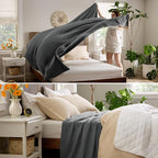 Bedsure GentleSoft 100% Cotton Large Blanket Oversized King - Image 4