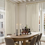 Pinch Pleat Extra Wide Beige Linen Curtain 120 Inches Long 70 Wide 1 Panel | - Image 7