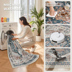 9x12 Area Rugs for Living Room, Large Washable Rug, Dining Room, Low Pile - Image 5