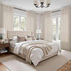 Warm Beige Linen Curtains 108 Inches Long - Image 5