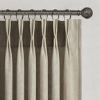 Topfinel 72 Inches Long Pinch Pleated Semi Sheer Curtains by Topfinel