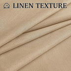 RYB HOME Farmhouse Boho Linen Sheer Curtains 90 inches Long - Image 5