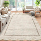 GarveeHome Scalloped Washable Rugs 5x7 Rug - Image 2