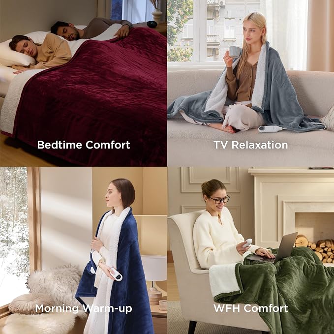 Bedsure Heated Blanket Twin Size, Soft Electric Blanket - Image 7