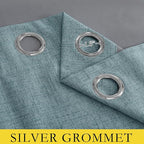 NICETOWN 100% Absolutely Blackout Linen Curtains - Image 7