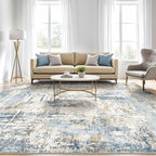 LOONGRUG 7x10 Area Rug Washable Large Neutral Modern Living Room Rugs | - Image 5