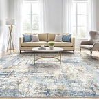 LOONGRUG 9x12 Area Rug Washable Large Neutral Modern Living Room Rugs | - Image 5