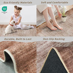 4x8 Washable Indoor Entryway Rug Non-Slip Rubber Backed Floor Mat - Image 6