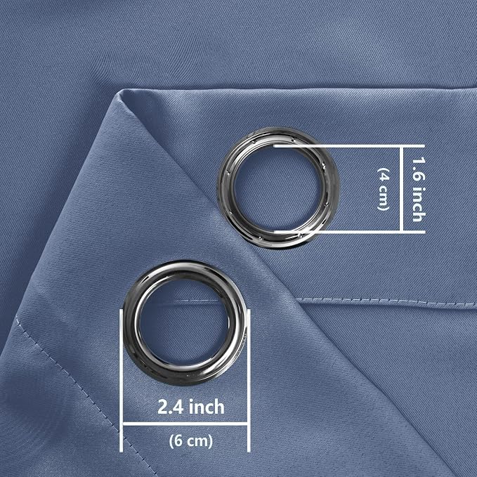 Blackout Curtains for Bedroom, 42 x 54 Inch, 2 Panels | Thermal Insulated & - Image 9