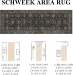 Schweek 2x8 Runner Rug Washable Rug Non Slip Vintage Rugs - Image 2
