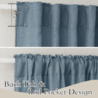 RYB HOME Linen Sheer Window Curtains - Image 2