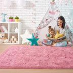 9x12 Extra Large Blush Fluffy Soft Area Rug Non-Slip - Image 6