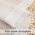 Short Sheer Curtains 24 Inches Long 2 Panels - Image 5