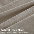 Extra Wide Curtains 90 Inches Long 60 Inch Width Burlywood Birch | Light - Image 2