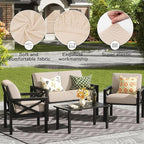 8Pcs Outdoor Cushion Covers, Elastic Patio Cushion Covers | Washable, - Image 4
