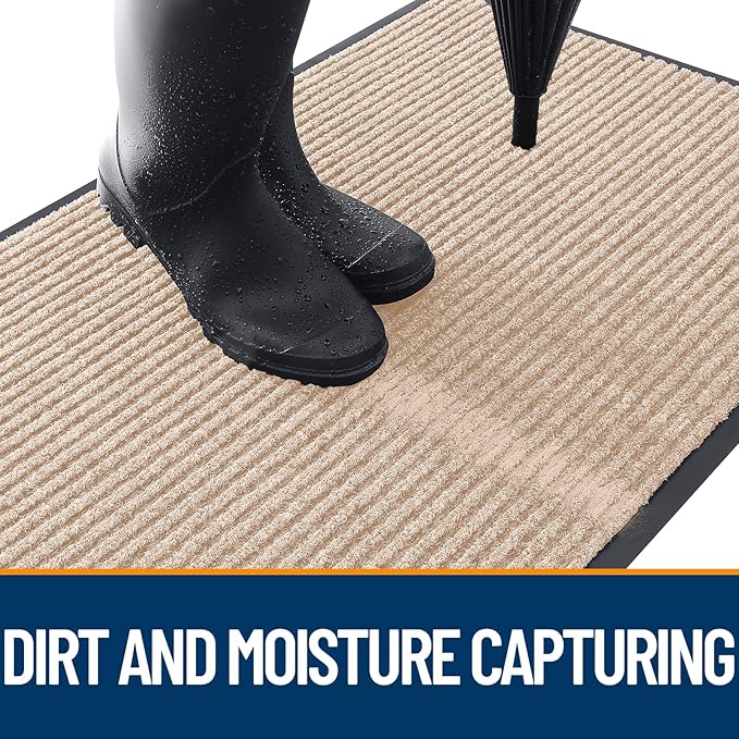 OLANLY Front Door Mat 35x23, Waterproof Heavy-Duty Indoor Outdoor Doormat | - Image 5