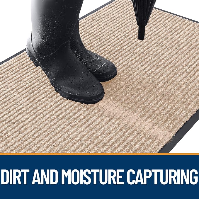 OLANLY Front Door Mat 33x21, Waterproof Heavy-Duty Indoor Outdoor Doormat | - Image 5