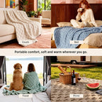Bedsure GentleSoft White Throw Blanket - Image 4