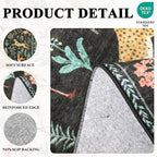 DUKINO 2x4 Rug for Entryway, Animal Washable Runner Rug for Kitchen, Low Pile - Image 5