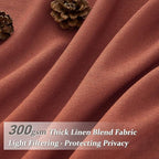 PleatedDrapes Decorative Burnt Orange Sheer Curtains 96 Inches Long - Image 2