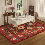 DUKINO 5x7 Area Rugs, Floral Washable Rug - Image 4