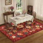 DUKINO 6x9 Area Rugs, Floral Washable Rug - Image 4