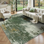 5x7 Area Rugs - Modern Abstract Washable Rug, Ultra Soft Non Slip Low Pile by Yarooge