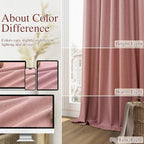 100% Blackout Curtains 84 Inch Length 2 Panels Set - Image 7