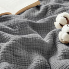Bedsure 100% Cotton Muslin Throw Blanket Large 50x70 Inches by Unknown