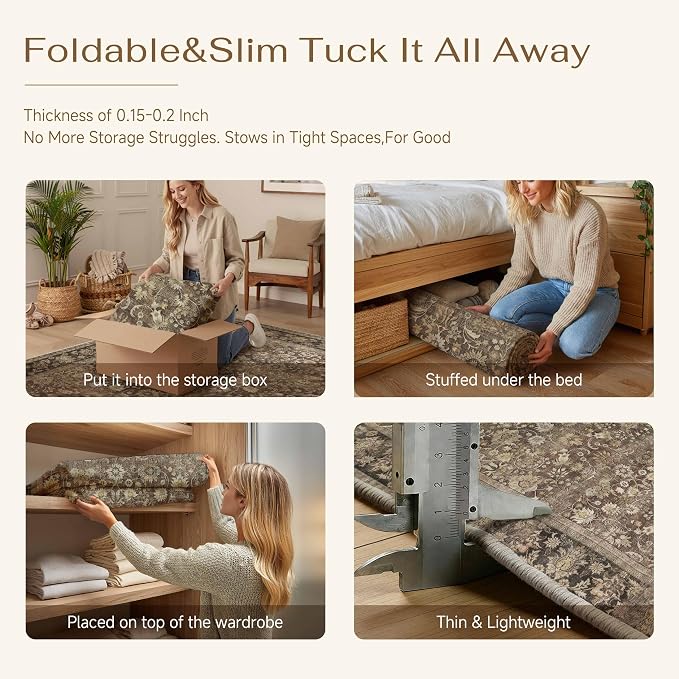 2 Piece 2x3/2'6''x8 Washable Rug - Image 6